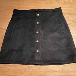 Suede Mini Skirt